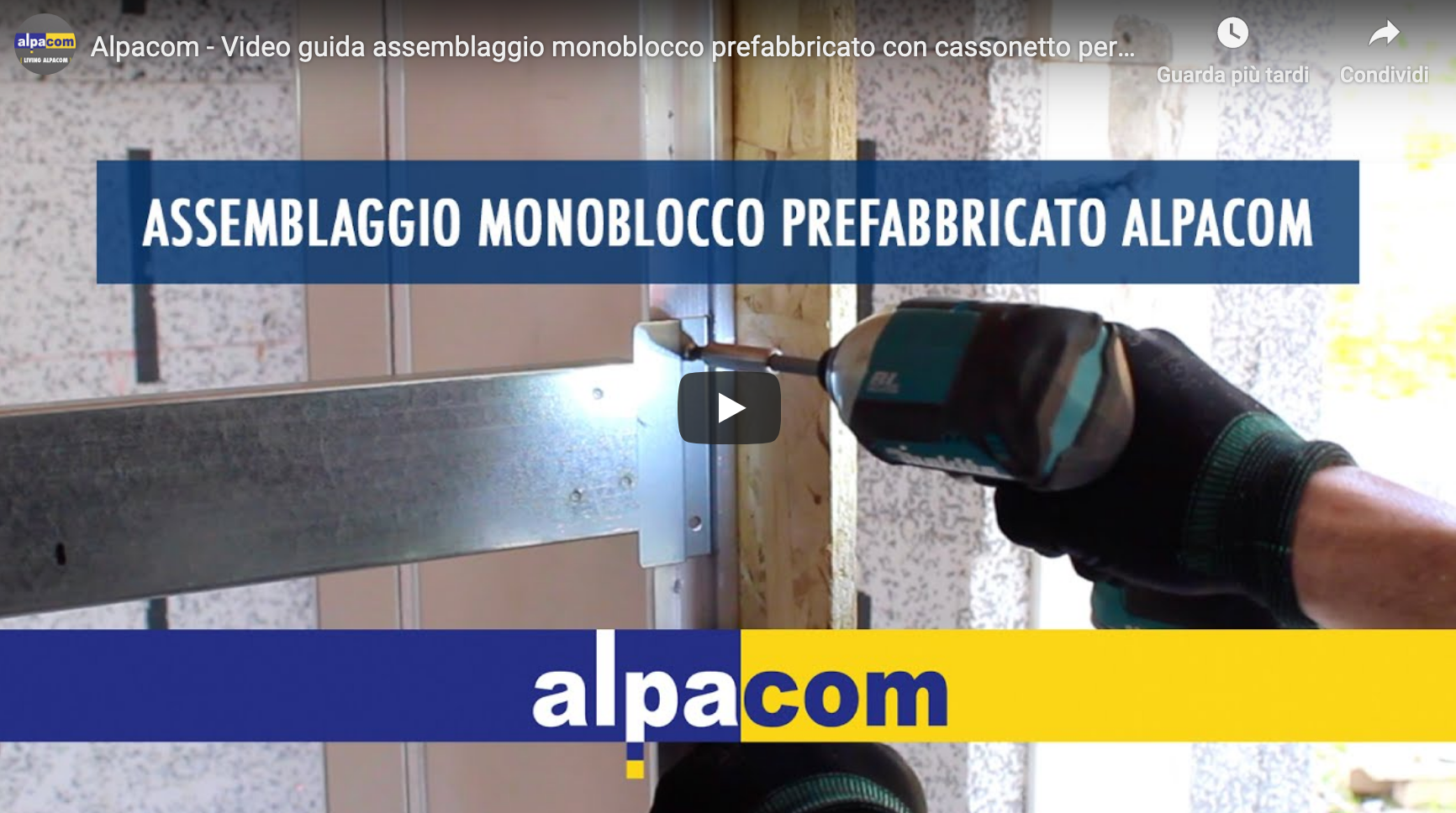 Nuova videoguida assemblaggio Monoblocco